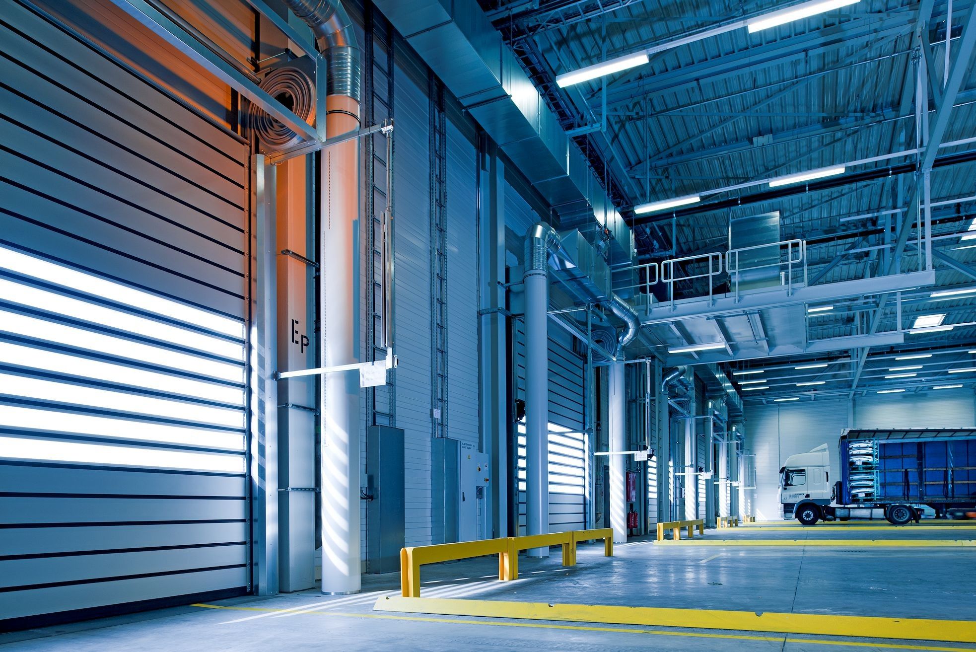 A freight distribution dock